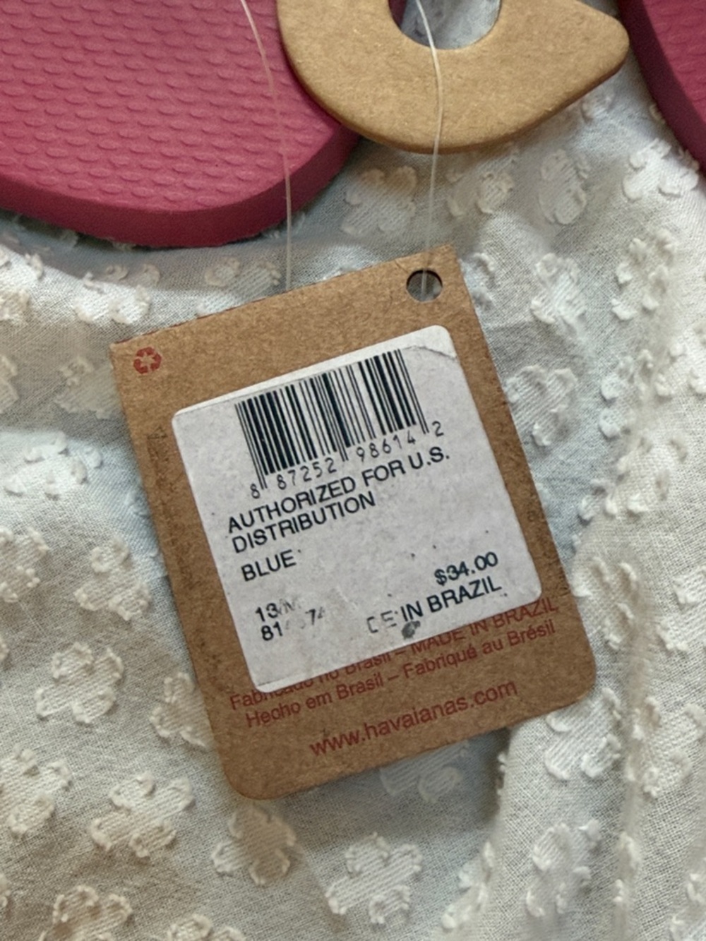 havaianas Rainbow Flip Flops SZ M 13 - Picture 3 of 9